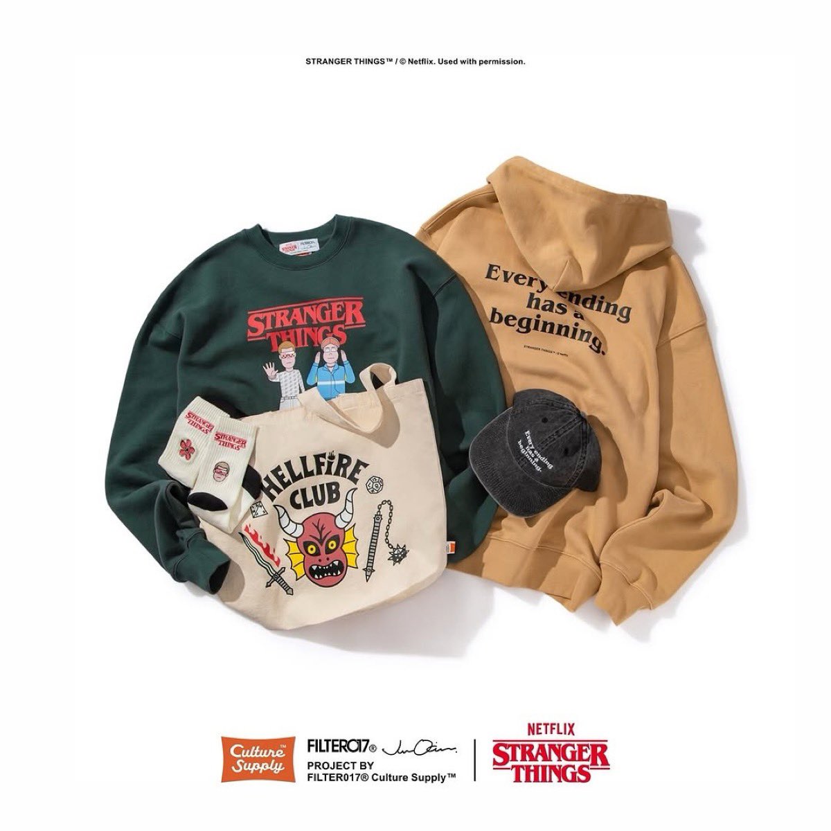 Stranger Things x FILTER017® x Jun Oson トリプルコラボアイテムが