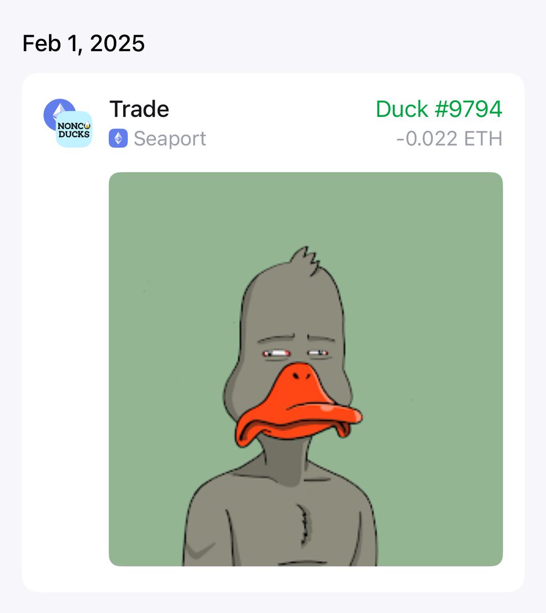 Robert “essyou.eth” Knievel Jr. (@ready87bear) on Twitter photo How dare you, i saved this 4T <a href="/NoncoDucks/">Nonconformist Ducks</a> from the floor.
Yall still dont really have <a href="/RealDuckMaster/">duckmaster.eth</a> vision on the map i guess How dare you, i saved this 4T <a href="/NoncoDucks/">Nonconformist Ducks</a> from the floor.
Yall still dont really have <a href="/RealDuckMaster/">duckmaster.eth</a> vision on the map i guess