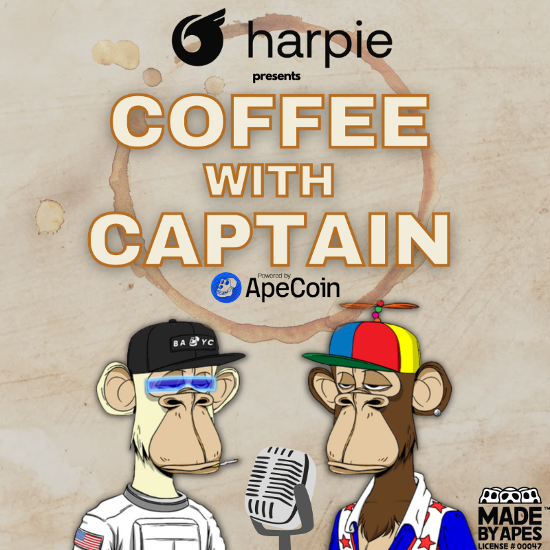 ChrisJourdan's tweet photo. Coffee with Captain Carousel for the week of February 17th ☕️

Kicking off with some bangers!

@burnttoast joins us Monday morning to talk Doodles and $DOOD

&amp; the @goodvibesclub team joins us Tuesday to share a big announcement! 👀
