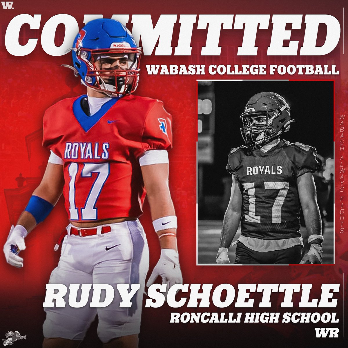 Rudy Schoettle (@rudyschoettle) on Twitter photo 100% COMMITTED! Go Little Giants!🔴⚪️ #WAF
<a href="/WabashFB/">Wabash College Football</a> <a href="/coachgilbert10/">Jake Gilbert</a> <a href="/RoncalliFB/">Roncalli Football</a> <a href="/RHS_Athletics/">Roncalli Athletics</a> 100% COMMITTED! Go Little Giants!🔴⚪️ #WAF
<a href="/WabashFB/">Wabash College Football</a> <a href="/coachgilbert10/">Jake Gilbert</a> <a href="/RoncalliFB/">Roncalli Football</a> <a href="/RHS_Athletics/">Roncalli Athletics</a>