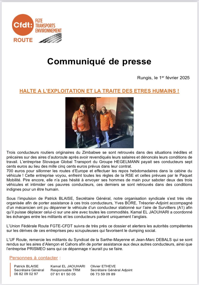 CFDT Transports-Env tweet media