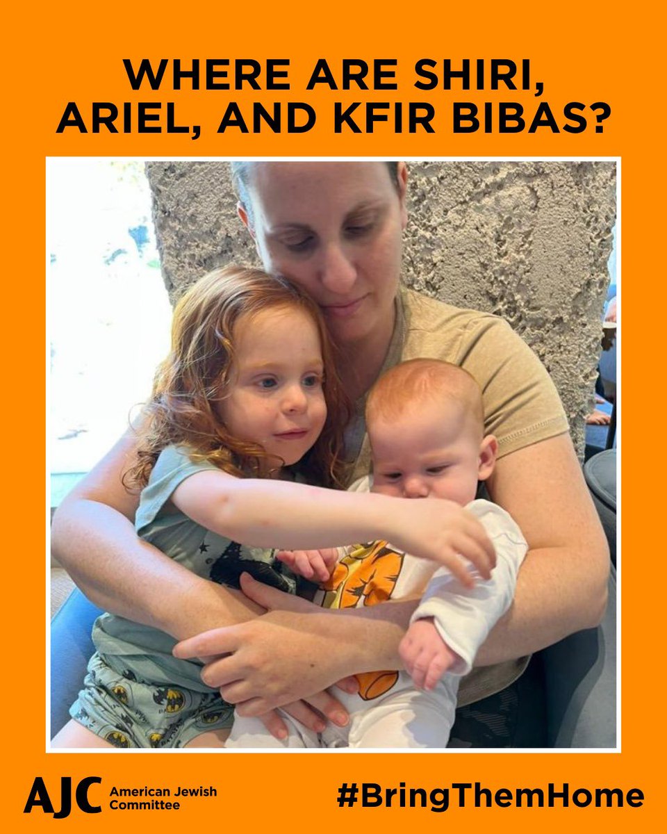 AJCGlobal's tweet photo. As we welcome Yarden Bibas home, we eagerly await news regarding Shiri, Ariel, and Kfir. https://t.co/bdPp1cD2Rw