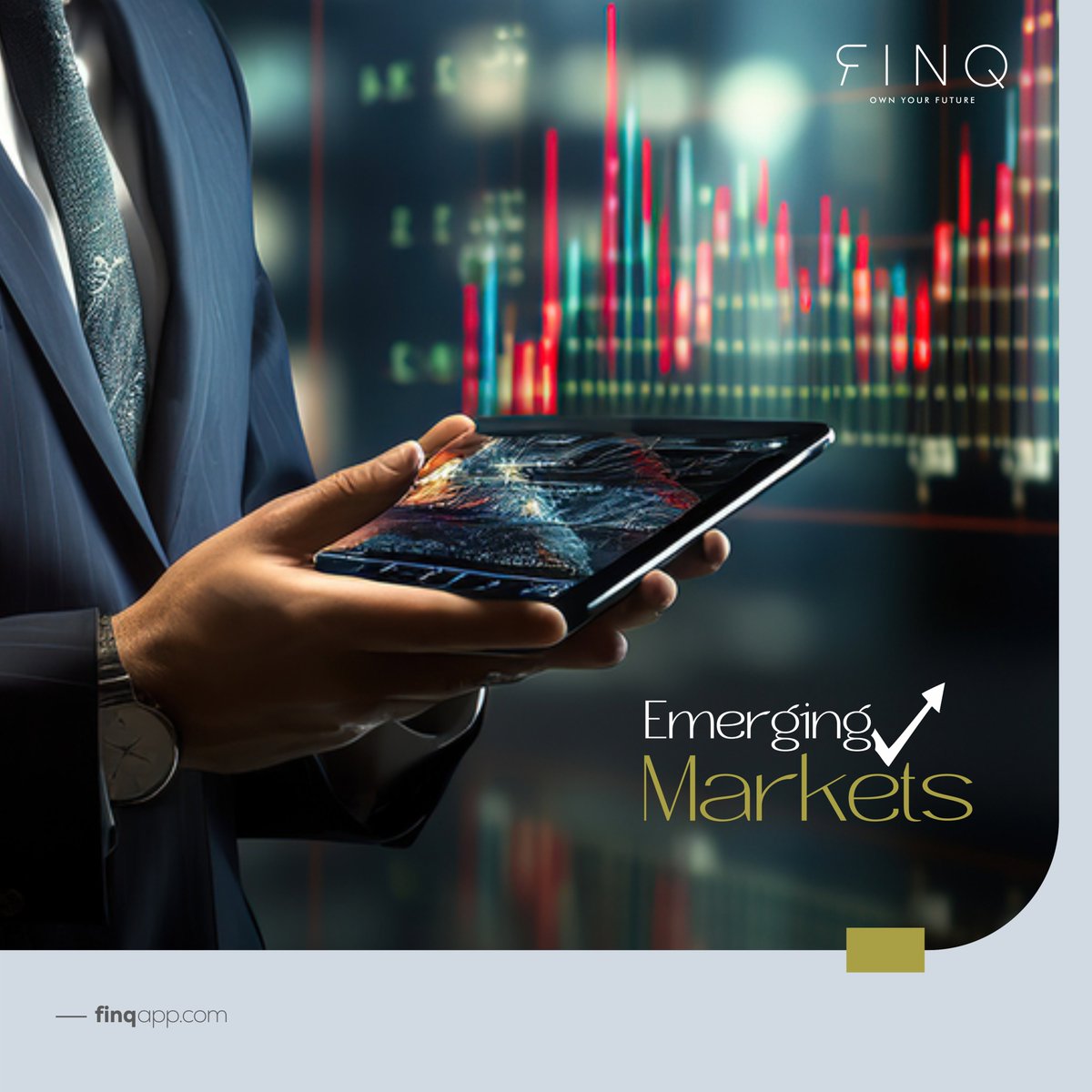FinqTech's tweet image. Emerging markets = untapped potential! 🌍📈 Stay ahead with FINQ and invest where growth is happening. 🚀 #Investing #EmergingMarkets #FINQ
