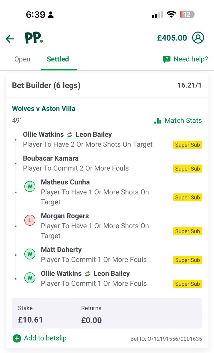 davido808's tweet photo. @AskPaddyPower @paddypower 

Morgan Roger’s is still on the pitch??!!!

why has this lost?? https://t.co/v4ijVJCFMh
