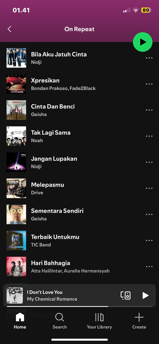 yoelchr's tweet photo. kalian akan bertanggung jawab atas ini, bagaimana ini bs masuk on repeat spotify gua @bknwibu @sugarrrb4by @sasaddd__ @geboyymujair @ghefiranblh https://t.co/BXVyo4sCyn