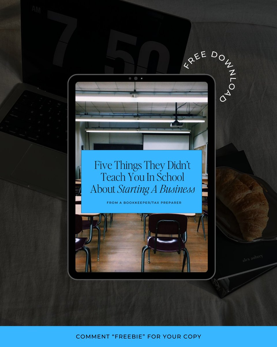 Need a finance crash course before you start your new business? 🧑‍🏫

Grab my February freebie covering 5 finance concepts they *didn't* teach you in school!

We're talking taxes, business structure, business bank accounts, and more...

Here's the thing: you don't know what you