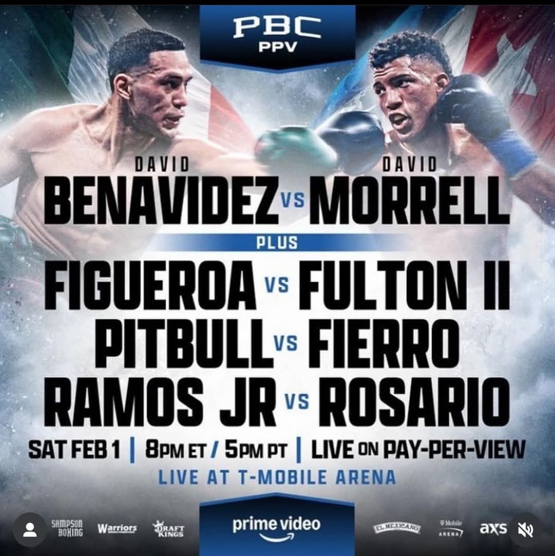 PREDICTIONS: 
Benavidez's relentless power against Morrell Jr.'s technical brilliance – who will emerge victorious? Comment your predictions below! ⬇️ 
#Boxing #FightNight #EpicMatch #BoxingFans #BoxingCommunity #Benavidez #Morrell #Morrelljr