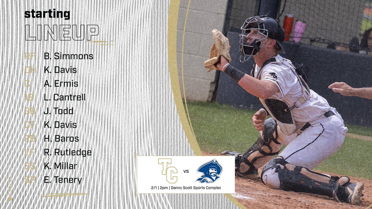 Game 1 Starting Lineup!

#TCbaseball #LetsGoLeps