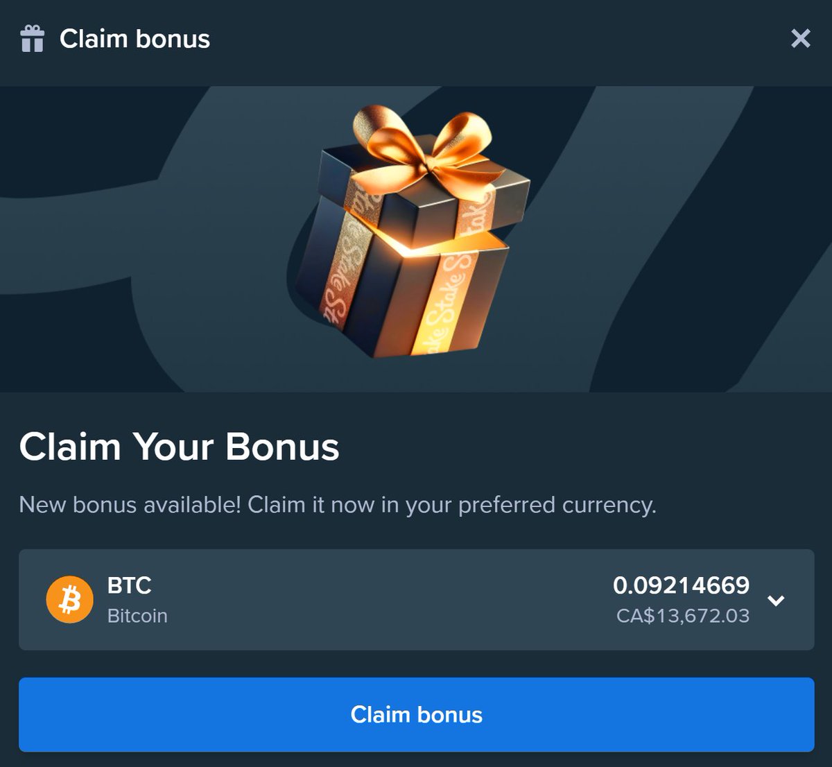 Here is my <a href="/Stake/">Stake.com</a> weekly bonus!

Like/rt/reply username/tag friend and I'll be tipping ppl out 🫡

If you're on code STAHNGG - you get more. It's that simple 👇