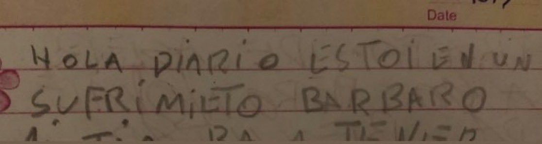 ya desde los 6 años estaba en un sufrimiento bárbaro que terrible