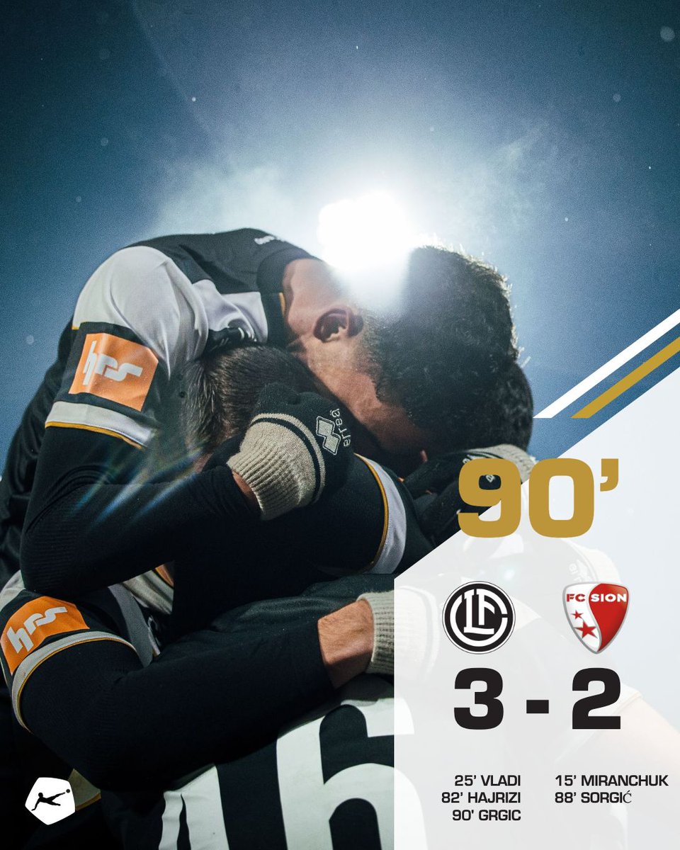 ⏱️ 9️⃣0️⃣ 🔚 CUORE 🤍 🖤 !

#noibianconeri #fcl #fclugano #CSSL