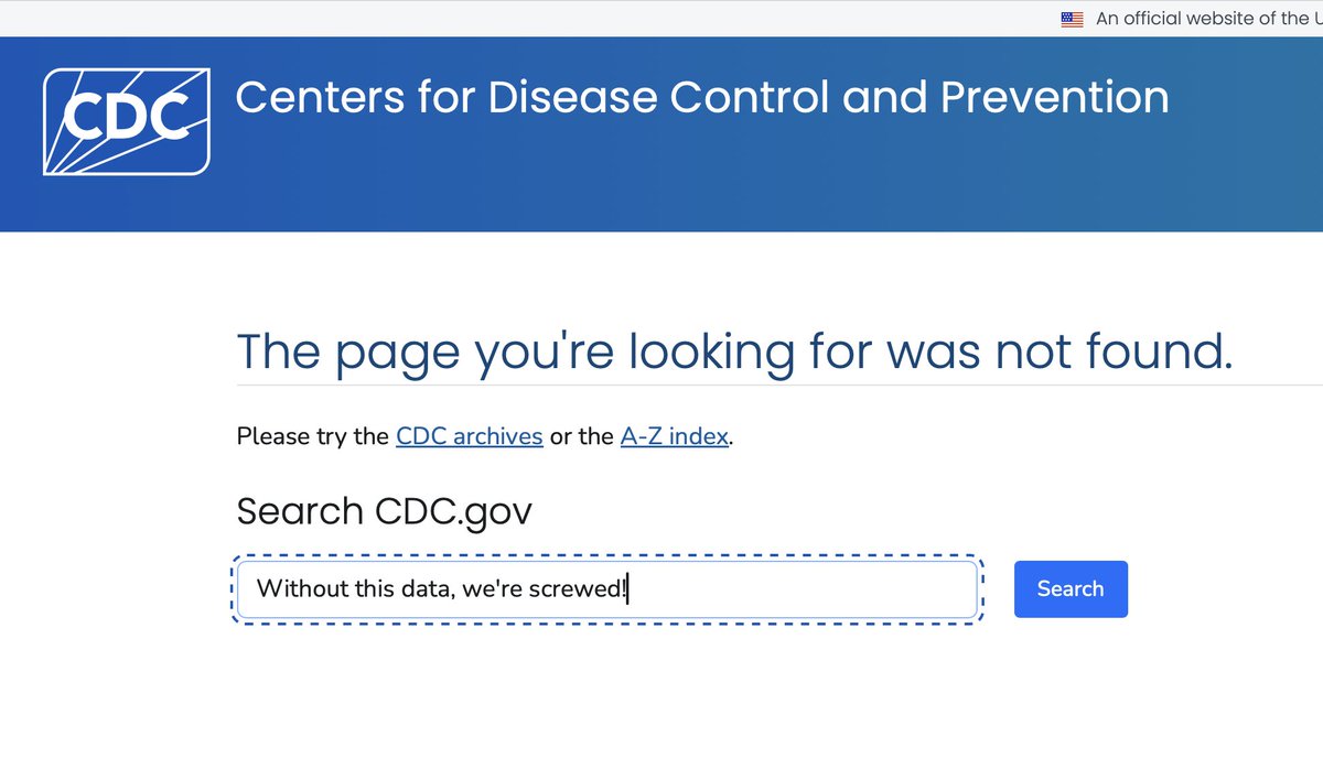 This administration is taking unprecedented steps to remove critically important data from the CDC’s public health dashboards.

Just last night, information targeting already medically vulnerable groups—including LGBTQ communities, those living with HIV, and many others—was wiped