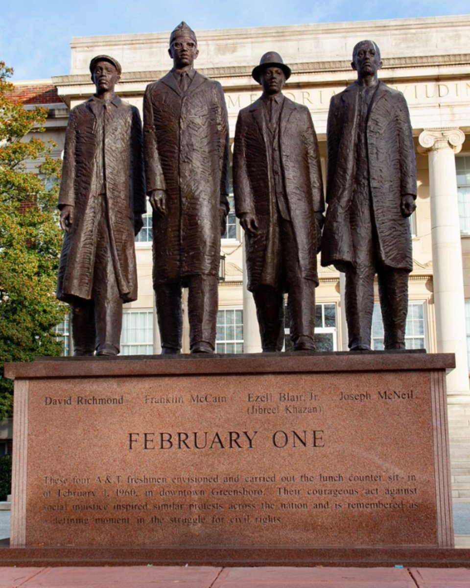 As we celebrate Black History Month, we remember the Greensboro Four—Ezell Blair Jr. (now Jibreel Khazan), David Richmond, Franklin McCain, and Joseph McNeil—who, on February 1, 1960, boldly sat at the segregated Woolworth’s lunch counter in Greensboro, North Carolina. 

These