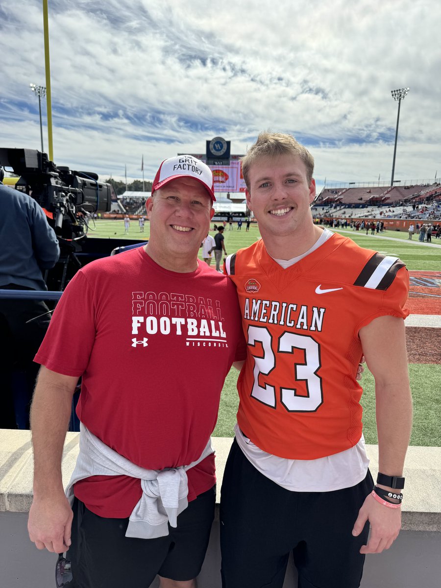 Kyle Wohler (@kwohler72) on Twitter photo Incredibly proud of you kid! Keep grinding, Best is yet to come!! <a href="/HunterWohler/">Hunter Wohler</a>
<a href="/seniorbowl/">Reese's Senior Bowl</a> Incredibly proud of you kid! Keep grinding, Best is yet to come!! <a href="/HunterWohler/">Hunter Wohler</a>
<a href="/seniorbowl/">Reese's Senior Bowl</a>