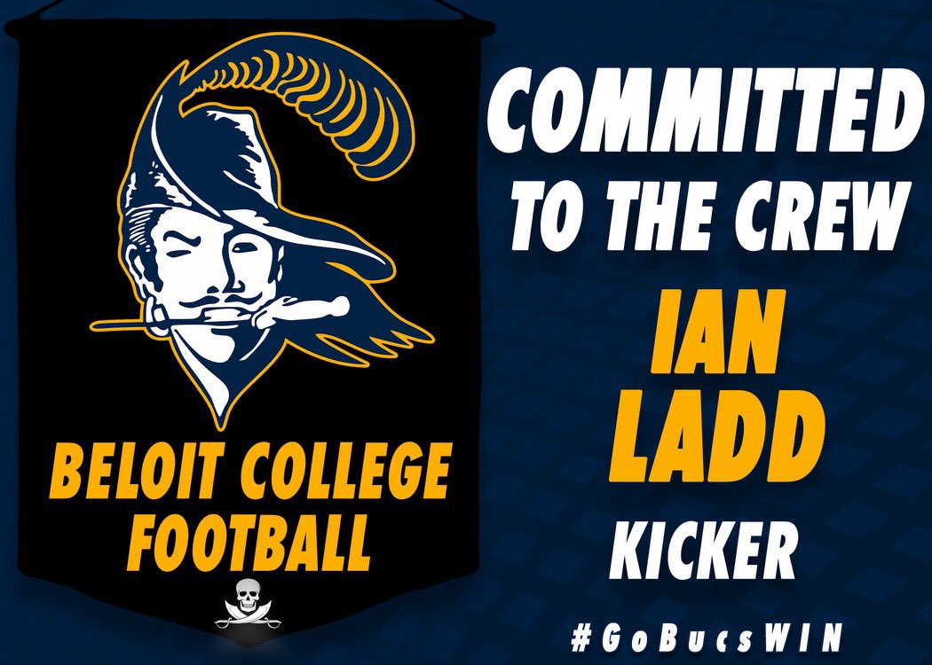 Excited to announce I have officially committed to Beloit College to play football! Can’t wait to get to work! <a href="/Coach_Soenksen/">Ted Soenksen</a> <a href="/BeloitBucsFB/">BeloitBucsFootball</a> <a href="/tmehlhaff10/">Taylor Mehlhaff</a>