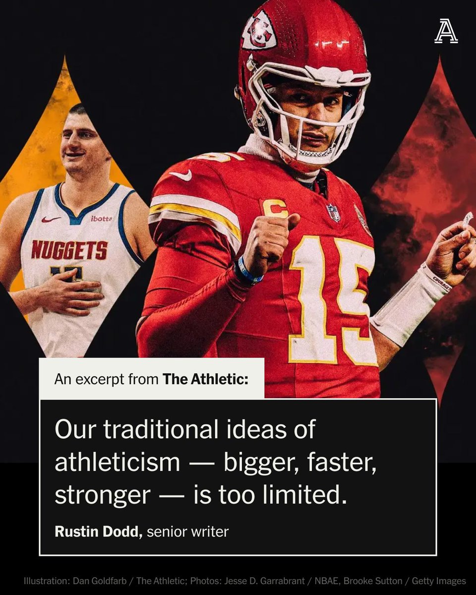 The Athletic (@theathletic) on Twitter photo Superstar athletes in all kinds of physically demanding sports are combining unconventional body types with otherworldly athleticism.
<a href="/rustindodd/">Rustin Dodd</a> on Patrick Mahomes, Nikola Jokić and the secrets of the Dad Bod ⤵️
nytimes.com/athletic/60968… Superstar athletes in all kinds of physically demanding sports are combining unconventional body types with otherworldly athleticism.
<a href="/rustindodd/">Rustin Dodd</a> on Patrick Mahomes, Nikola Jokić and the secrets of the Dad Bod ⤵️
nytimes.com/athletic/60968…