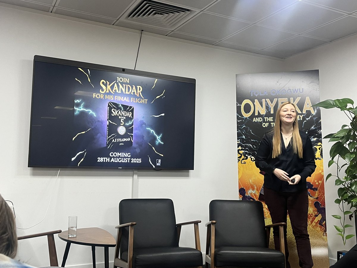 I could listen to <a href="/annabelwriter/">A.F. Steadman</a> all day! A wonderfully generous lady, she is committed to reading for pleasure &amp; supporting readers to discover new books. I loved learning about her school visits &amp; the extra layers of Skandar.