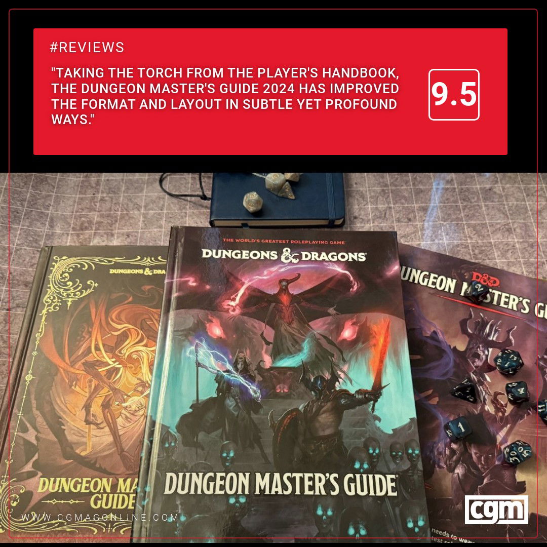 CGMagonline's tweet image. "Taking the torch from the Player's Handbook, the Dungeon Master's Guide 2024 has improved the format and layout in subtle yet profound ways."
cgmagonline.com/review/tableto…
#DungeonMastersGuide #DungeonMaster #Dungeonsanddragons