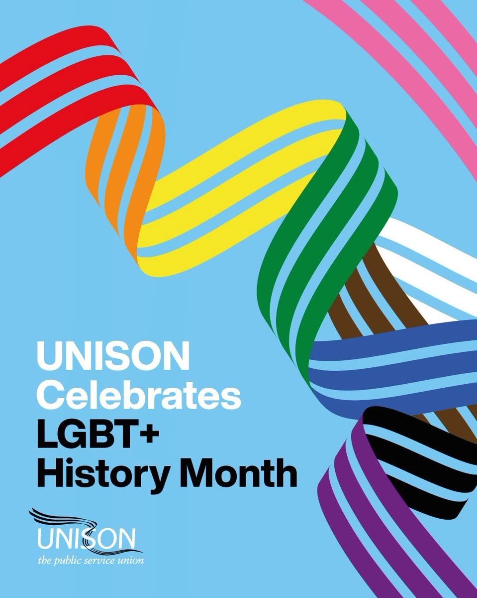 🌈February is LGBT+ History Month 
              🏳️‍⚧️🏳️‍🌈💙🏳️‍🌈🏳️‍⚧️ 

This year's focus is 'Claim our Past, Celebrate our Present and Create our Future'.