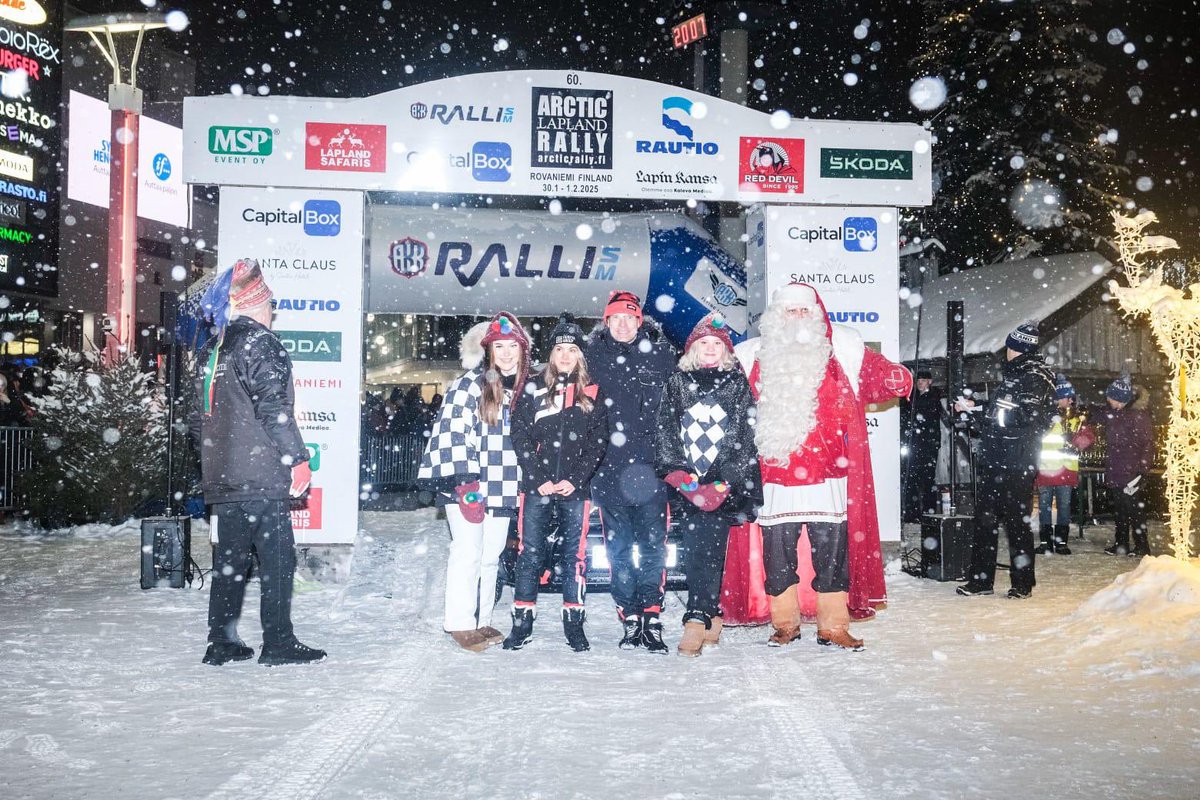Snowy vibes to end a beautiful rally ❄️🎅🏼👌🏼