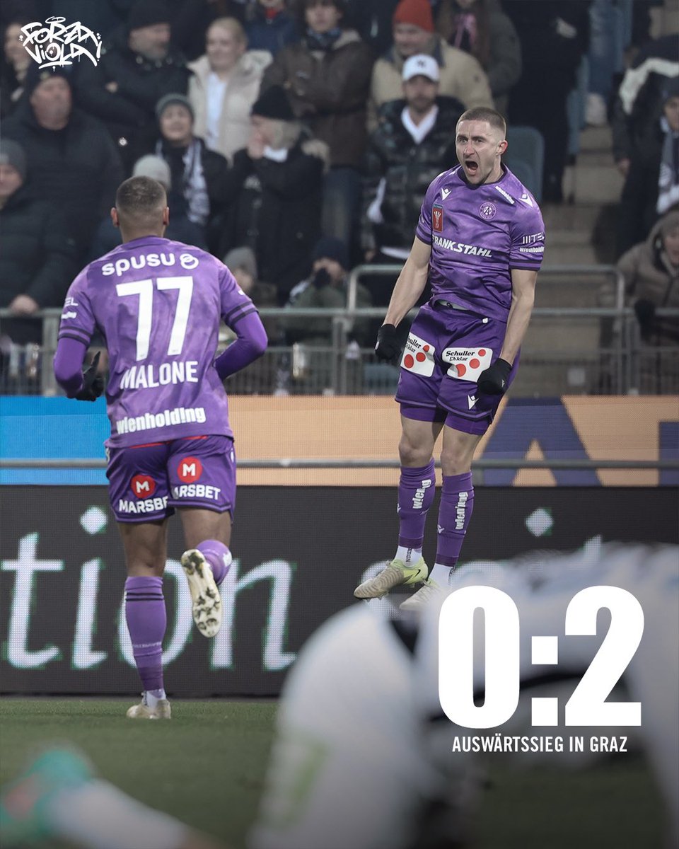JAAAAAA! Das Spiel ist vorbei! Austria Wien steht im 𝗛𝗮𝗹𝗯𝗳𝗶𝗻𝗮𝗹𝗲 des UNIQA ÖFB Cup! So eine geile Truppe! 🤩💜 #faklive