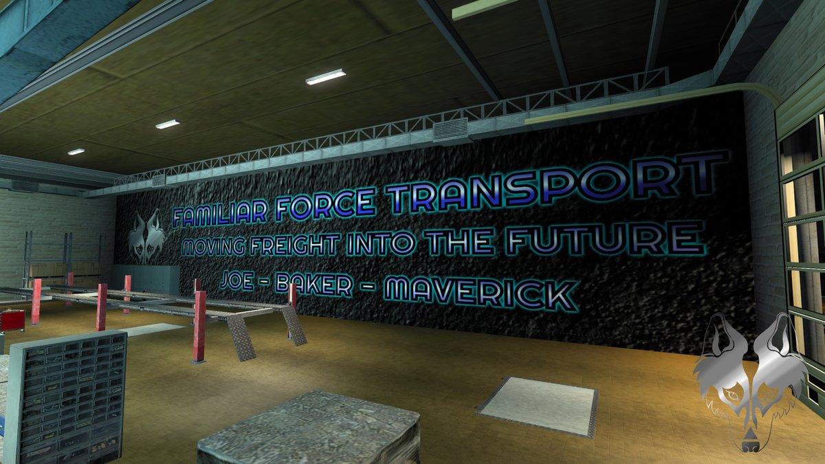 FamiliarForce's tweet photo. It seems we lost track of time, We've been busy overhauling our garages to allow us to better maintain our vehicles in the very short time they are home. Take a look and see what you think of our new design... but as you can see from the clutter we aren't finished yet. #ETS2 https://t.co/rfWfgOS8hK