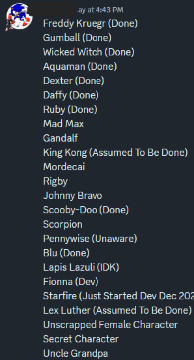 DesmondPearson6's tweet photo. @yellowrose54837 Oh yeah don’t forget Gumball, Freddy Krueger, and Ruby. (According to this) https://t.co/dC8IEZ1mvh