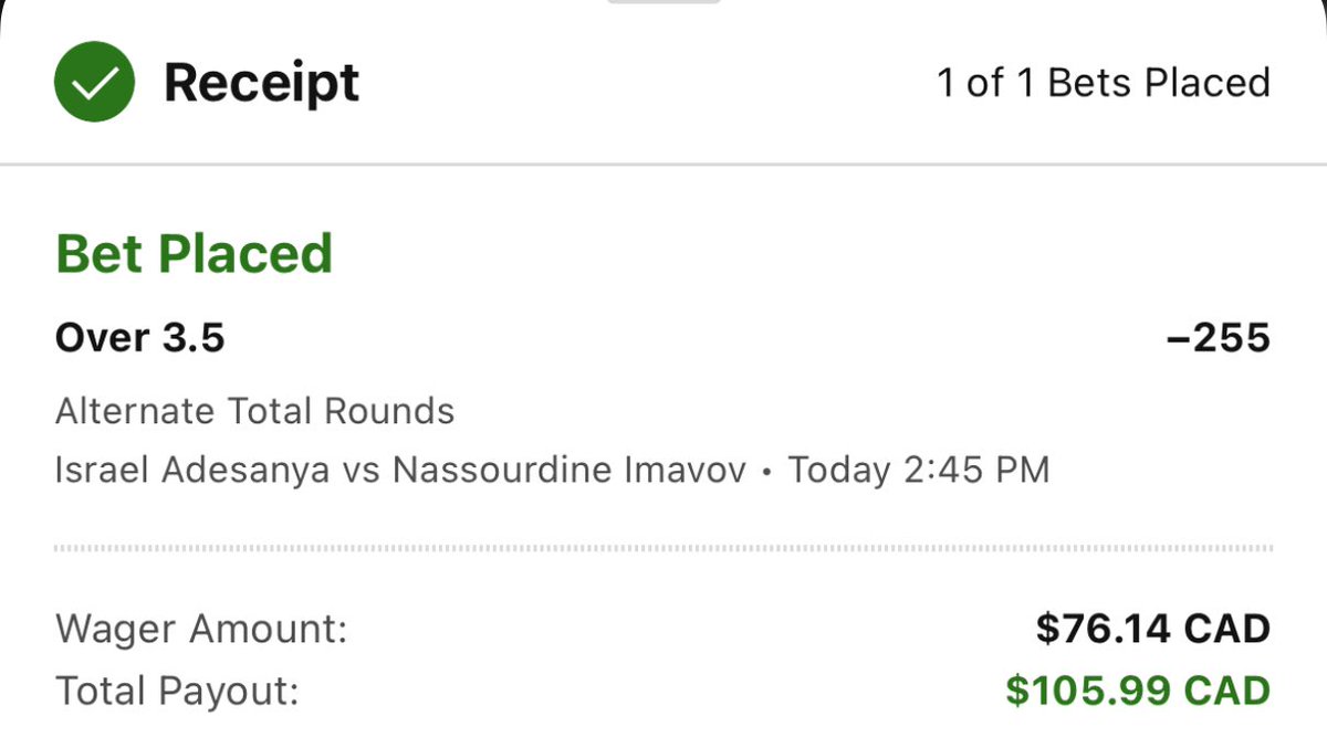 SPGGambling's tweet photo. Hey 👋 #Fanduel don’t label it fight night if the last fight is at 2:45 pm 

Get this in while you can 🚨 

Round 1,2,3 on Fanduel
Over 3.5 on DraftKings

Israel vs Nassourdine

🆓 ✅ $4.86

#UFCSaudiArabia 
#UFC311 https://t.co/iasl1AsiBk