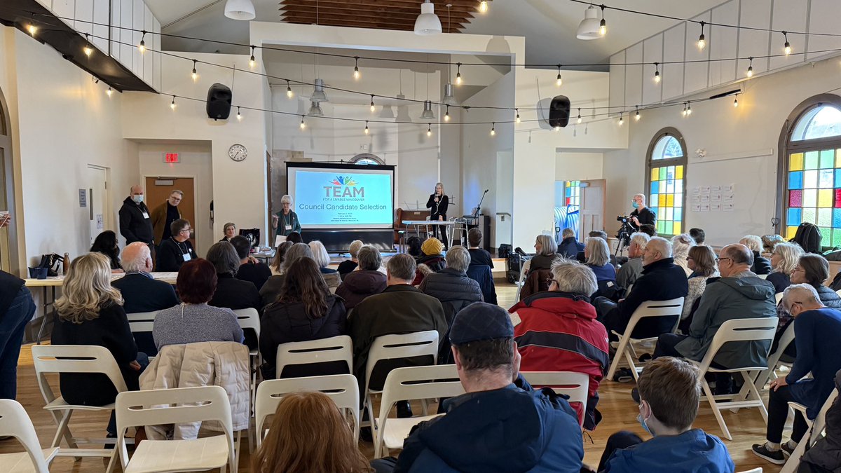 Raymond Tomlin (he/him/his) (@raytomlin) on Twitter photo Attending the <a href="/vote4team/">TEAM for a Livable Vancouver</a> nomination meeting at Kits Neighbourhood House, the room now packed, TEAM Vancouver by-election candidates <a href="/TheodoreAbbott_/">Theodore Abbott</a> and <a href="/CllrHardwick/">Colleen Hardwick</a> rallying those gathered. #vanpoli Attending the <a href="/vote4team/">TEAM for a Livable Vancouver</a> nomination meeting at Kits Neighbourhood House, the room now packed, TEAM Vancouver by-election candidates <a href="/TheodoreAbbott_/">Theodore Abbott</a> and <a href="/CllrHardwick/">Colleen Hardwick</a> rallying those gathered. #vanpoli