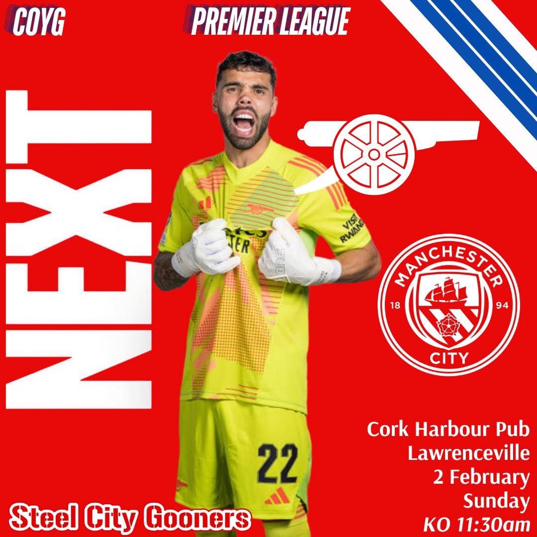 412Gooners's tweet photo. PACK THE PUB!

Calling all members!! 

We want everyone at @CorkHarbourPub on Sunday morning! Most importantly bring your energy! We want an ENTHUSIASM UNKNOWN TO MANKIND!! Let’s beat these cheats &amp; show the world we’re BY FAR THE GREATEST TEAM THE WORLD HAS EVER SEEN!! #COYG https://t.co/eUD6W2Aaf6