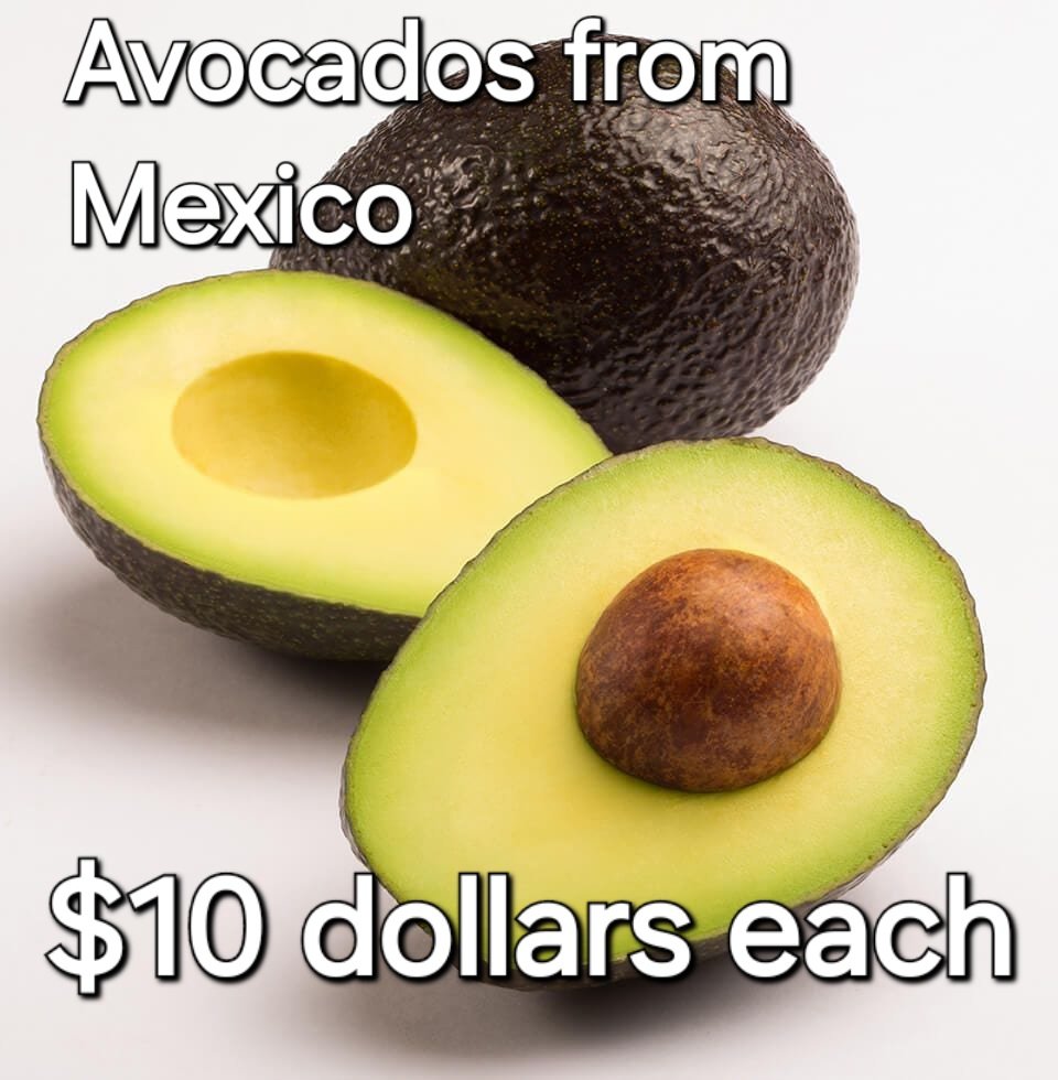 Trump doesn't want you to eat avocados. #TrumpTariffs