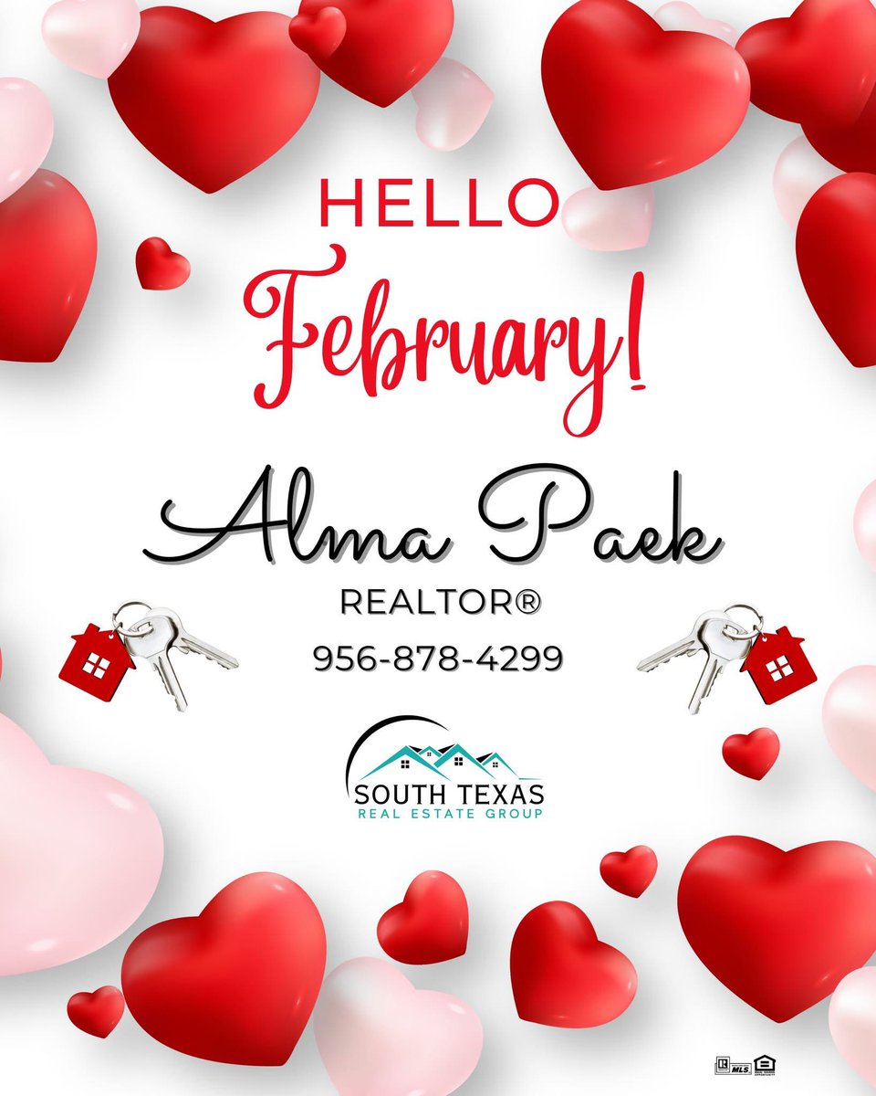 AlmaPaek's tweet photo. ❤️ HELLO FEBRUARY! ❤️

📱 ￼(956) 878-4299

🗣️ Por supuesto que hablo español!

#almapaekrealtor #realtorwithaheart #listingagent #texas #Realtor #forsale #February #Febrero #buyersagent #bienesraices #agenteinmobiliario https://t.co/dL213qW1Cm