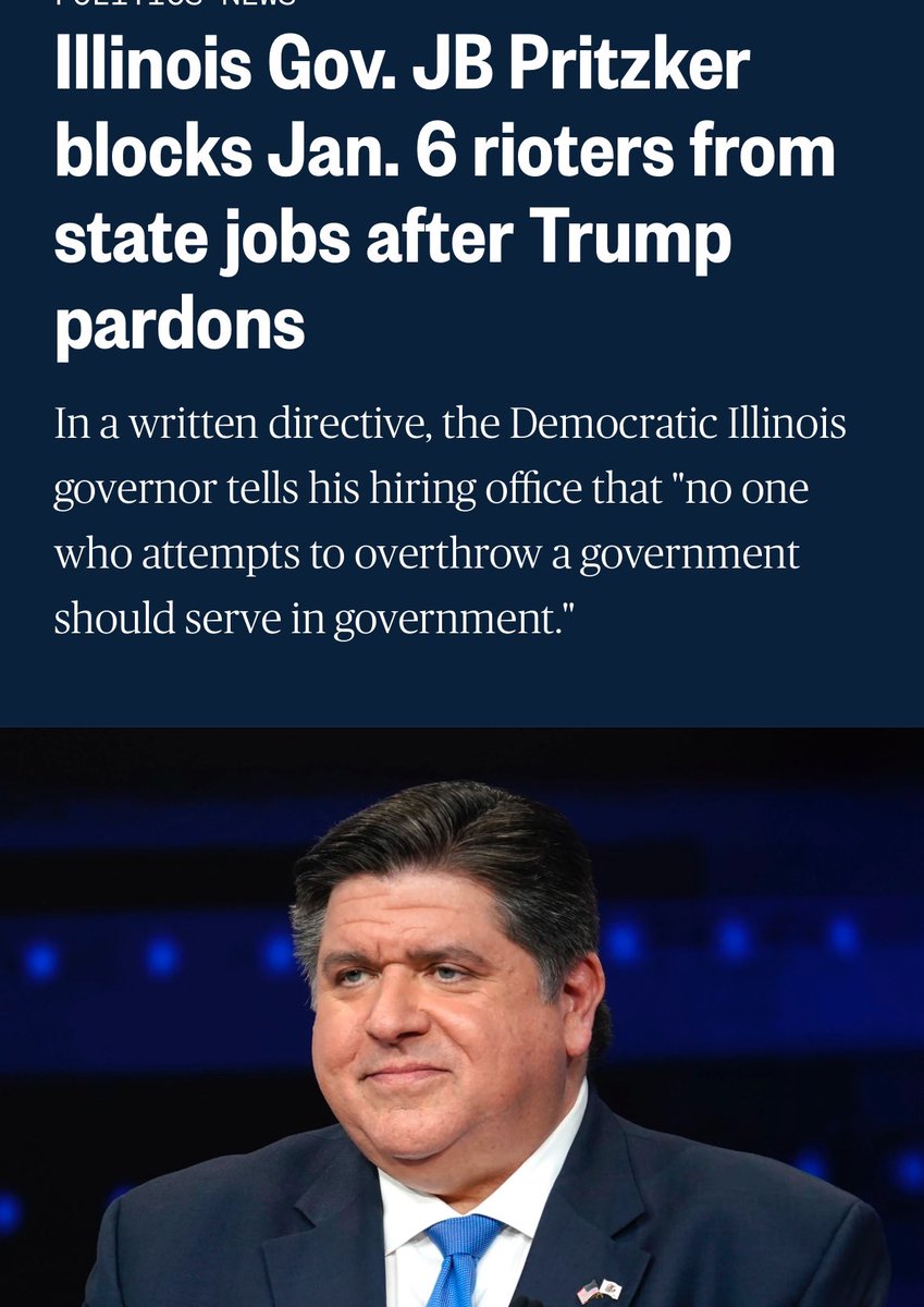 BrandonStraka's tweet photo. If you are an Illinois resident who was targeted in the J6 prosecutions, I would recommend applying for any position in your state government immediately. 

Allow them to deny your employment application. 

Then sue the state of Illinois to kingdom come. 

This is a blatantly discriminatory and unconstitutional order from Gov. Pritzker, and you are pardoned by the President of the United States. 

This is a slam dunk. Apply for jobs now, and have your lawyer on standby to sue. 

We are no longer powerless in this situation. These people can not do this to us anymore. 
It’s time they learn lessons they’ll never forget.
