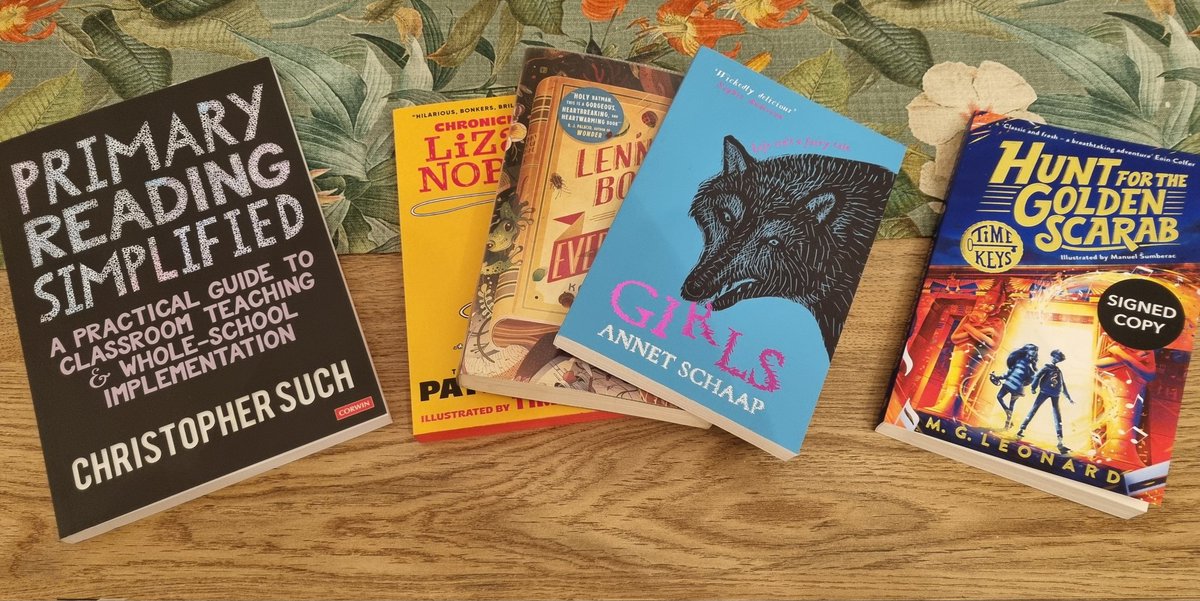 An exciting week of book post...
I'm excited to delve into <a href="/Suchmo83/">Christopher Such</a> new book. Thank you <a href="/MrBakerKS2/">Chris Baker</a> for the recommendation at #TDaPE. <a href="/booknookhove/">The Book Nook</a> eek! <a href="/MGLnrd/">M. G. Leonard</a> so pleased to add this to my collection.