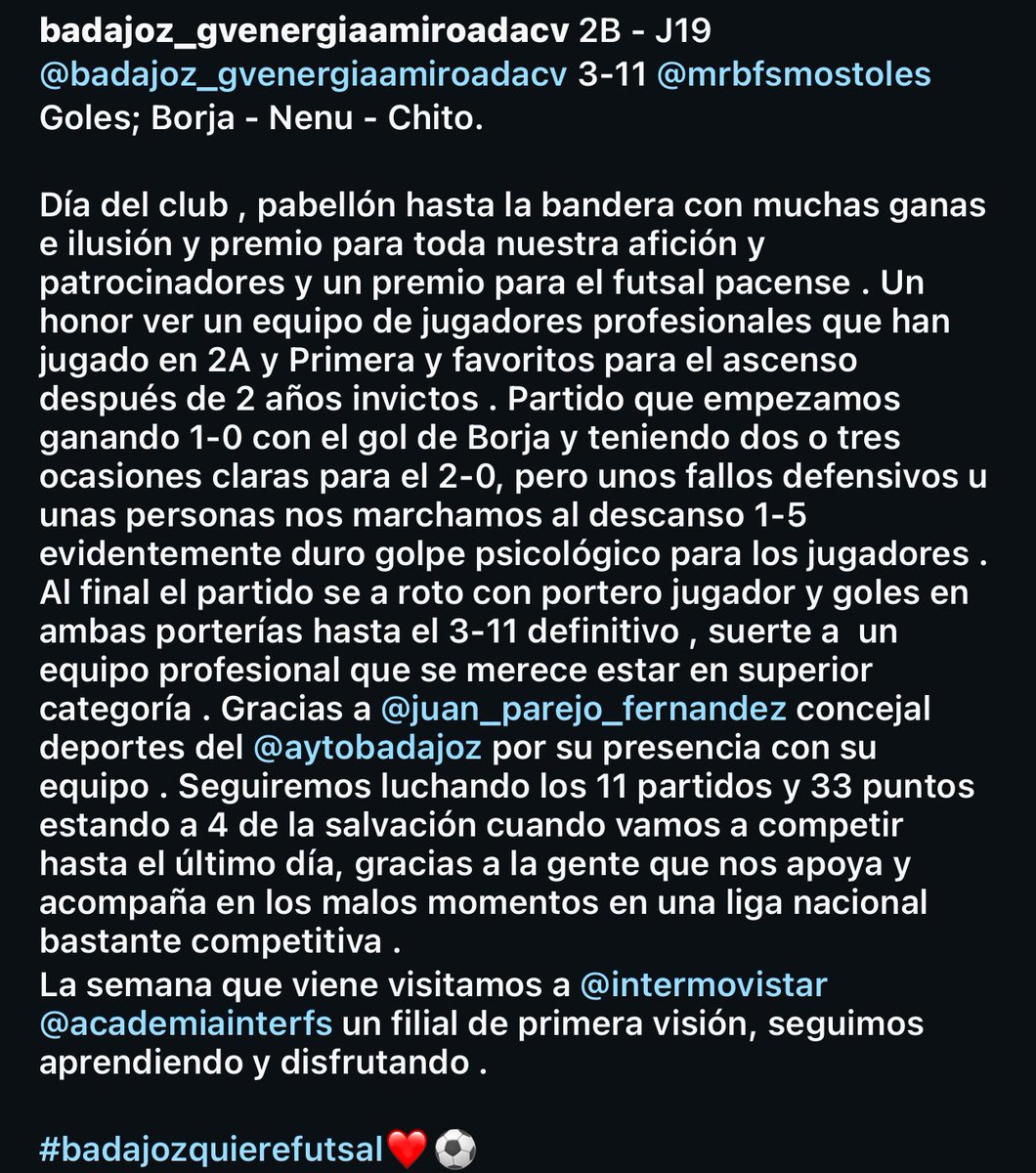Badajoz/GvEnergia/ACV⚽️ tweet media