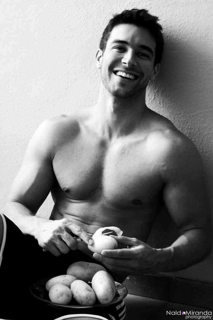 Don't mind him, he's getting to work on dinner for tonight.