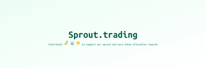 sprouttrading's tweet photo. https://t.co/fqZ9Zt7WaI🌱 is  a project designed to create opportunities for everyone. Become part of this journey to nurture the growth of our Sprout by providing essential resources like water, fertilizer and sunshine. https://t.co/Ap4WRIaTaY