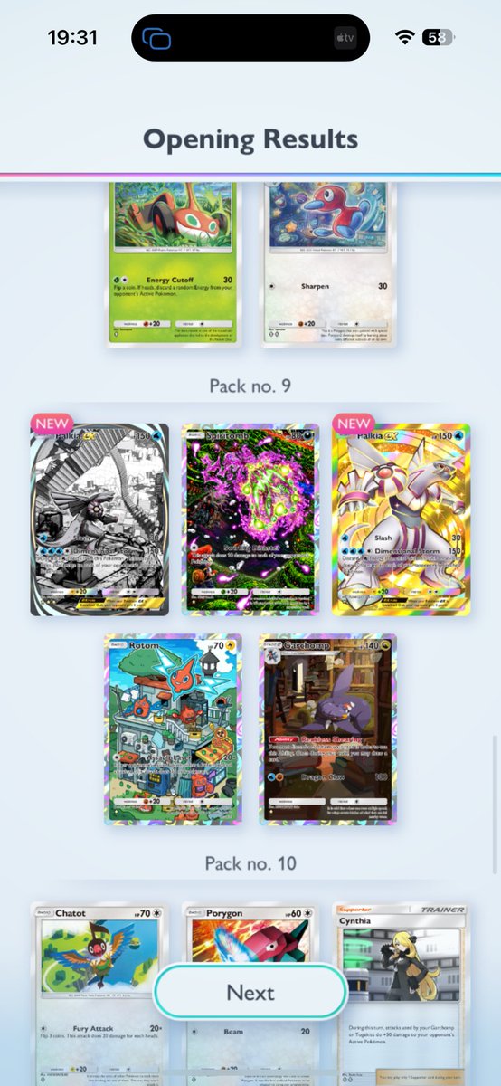 Holy SHIT I got my first ever God Pack from #PokemonTCGPocket 

Let’s gooooooo