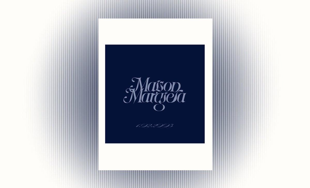 SyntheVisuals's tweet image. Maison margiela - typography