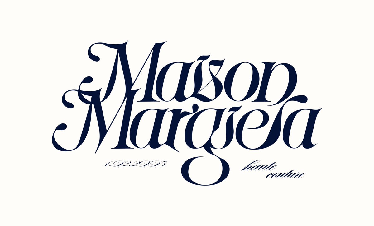 SyntheVisuals's tweet image. Maison margiela - typography