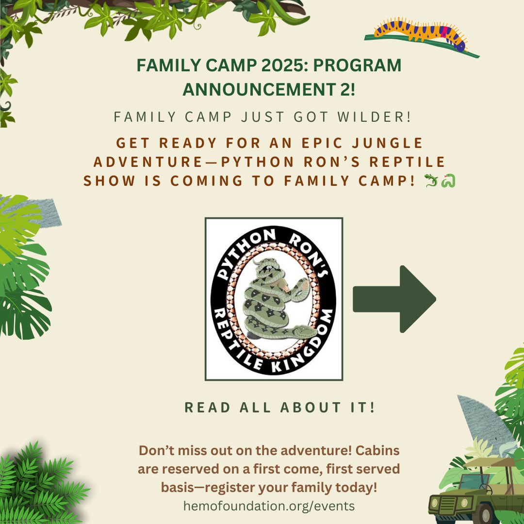 NorCalBDF's tweet photo. 🐍 SLITHER INTO ADVENTURE! 🐍 Family Camp sign-ups are LIVE! Don’t miss the wildest experience of the year!

🔗 Secure your spot now: https://t.co/IBO1txSBsg https://t.co/gXR9n0vQk8