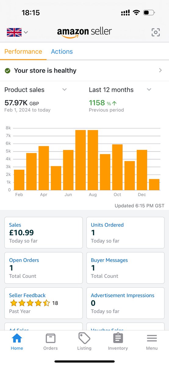 ecomdigits's tweet image. Jan 2024 - Jan 2025

nothing major but started with limited capital &amp;amp; did this alongside my 8-5 job

don’t trust Amazon one bit with all the account bans so taking profits to put into ecom/dropshipping instead

bring on 2025 🫡