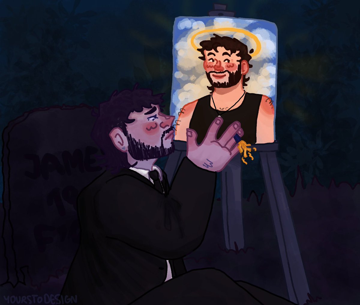 yourstodesign's tweet photo. “i’m staring at every reflection looking for you all the time.” 🏹🪦

i dont want to live like this finally came out and the music video was so incredibly goated we luv u orr pinely!!!!

#jamesmarriottfanart #jamesmarriott #art #artist #idwtllt https://t.co/ueKl7NGxc1