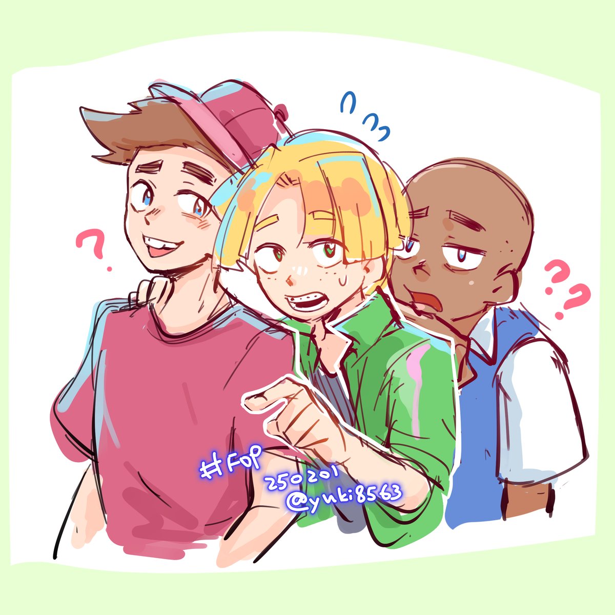 Scribbled doodle) 🧢⚾️🔬 Timmy & Chester & A.J.