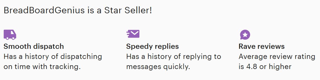 BreadborDGeniuS's tweet image. Star Seller
Woohoo, after our first year of trading we have managed to gain the Star Seller Badge in our Etsy store.
Many thanks to our customers and the positive experience and feedback they have provided, let's make the next year even better.
Never forget to leave feedback,…