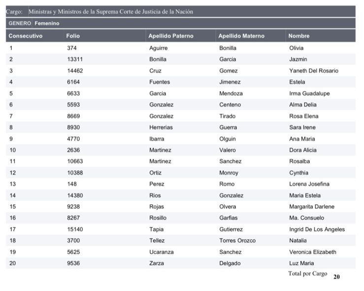 Con profunda alegría comparto que he sido reconocida por los Comités de los Poderes Ejecutivo y Legislativo como una persona idónea para ser candidata a Ministra de la SCJN.