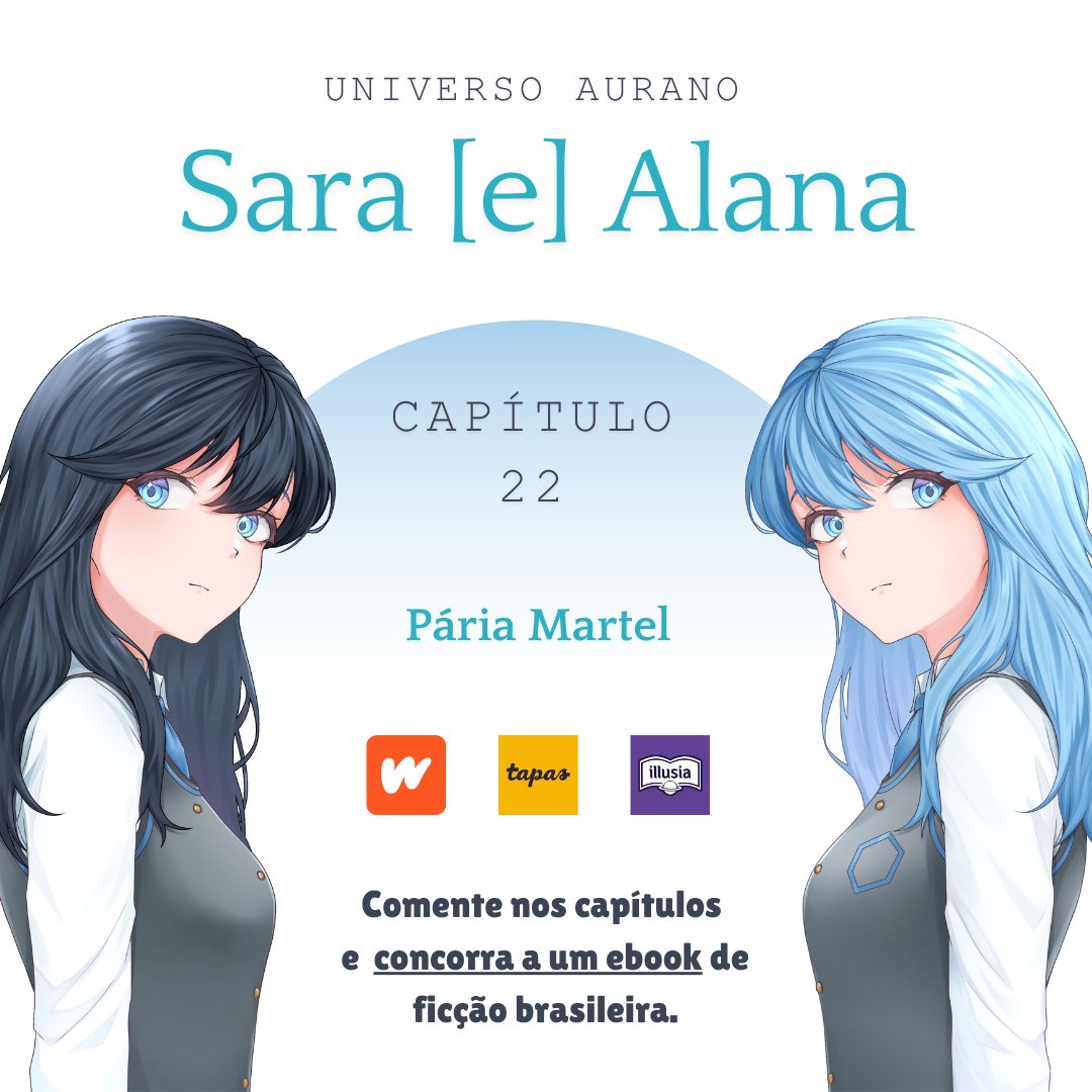 ❗Novo capítulo da minha webnovel gratuita, com:  

* jovem tão put@ com a irmã que nem responde o "bom dia". 
* menção à protagonista de outro livro do Universo Aurano.  

📘 Disponível gratuitamente nas seguintes plataformas de leitura: 
Wattpad, Tapas e Illusia.
