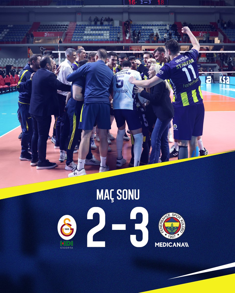 Maç bizim! 💛💙

1️⃣. Set 22-25
2️⃣. Set 25-21
3️⃣. Set 25-23
4️⃣. Set 25-27
5️⃣. Set 16-18