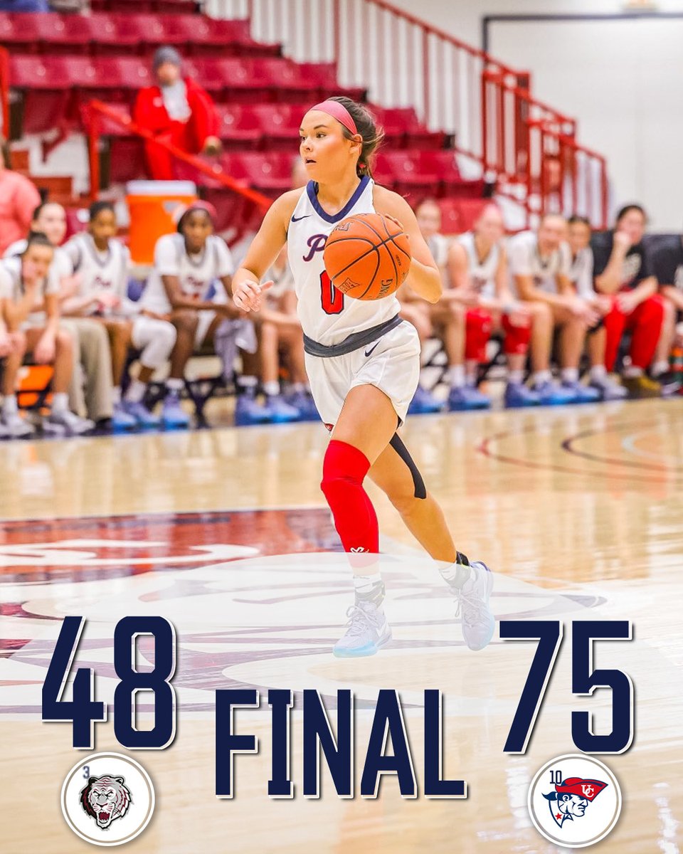 Patriots win‼️ UC defeats #3 Campbellsville 75-48 outscoring the Tigers 52-19 in the second half.  Kassie 18 pts,  8 asts.  Joy Kendrick 17 pts, Anaia Hoard 12 pts, 3 steals, Zaram Fredricks added 3 blocks #OneBigTeam