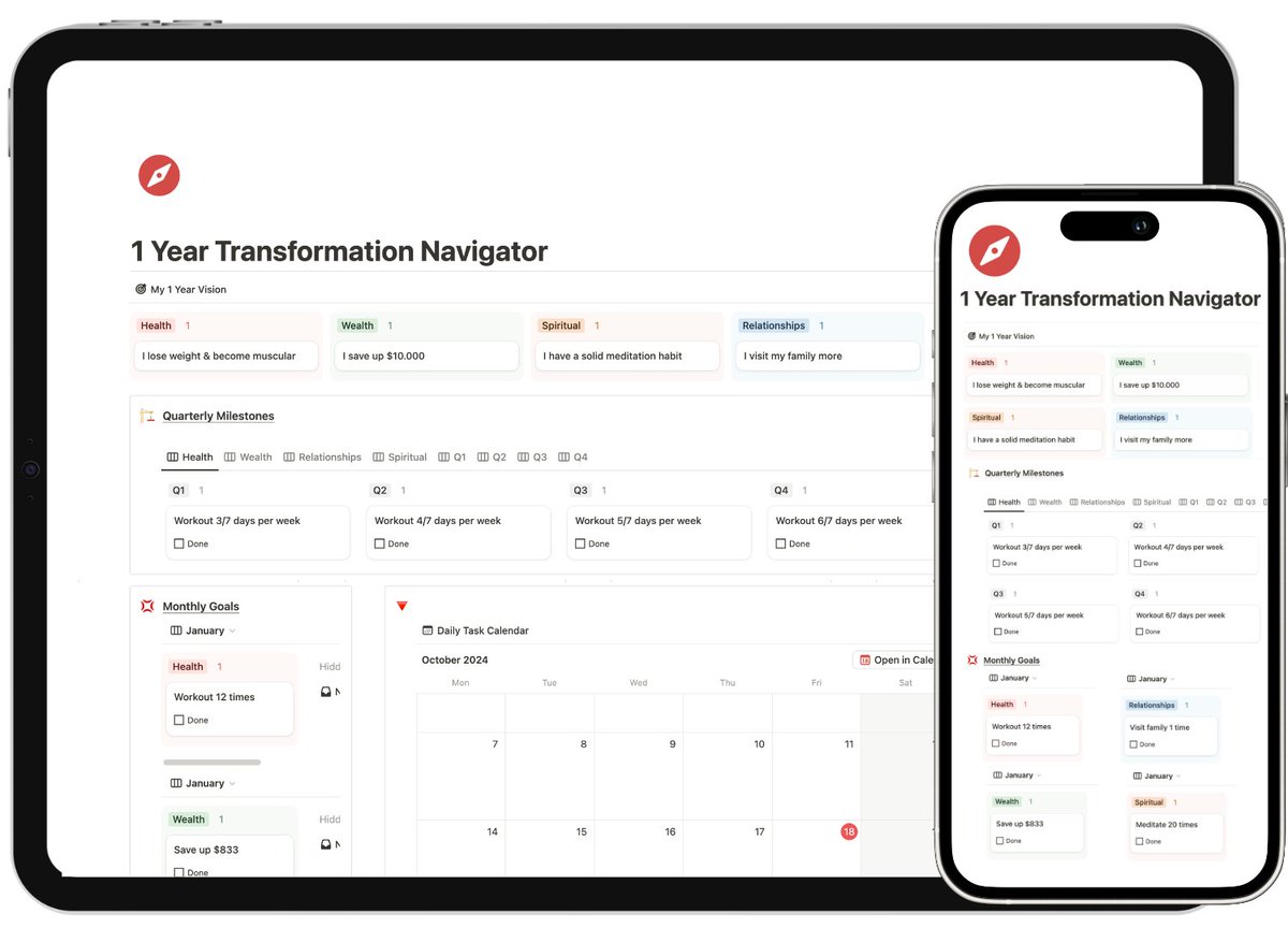I created a 12-month goal-setting template for 2025.

This template will help you create a 12-month action plan to accomplish your goals.

Normally $15, but I'm sharing it for FREE for the next 24 hrs only.

Reply "goals" below, and I'll DM you the link to download the template.